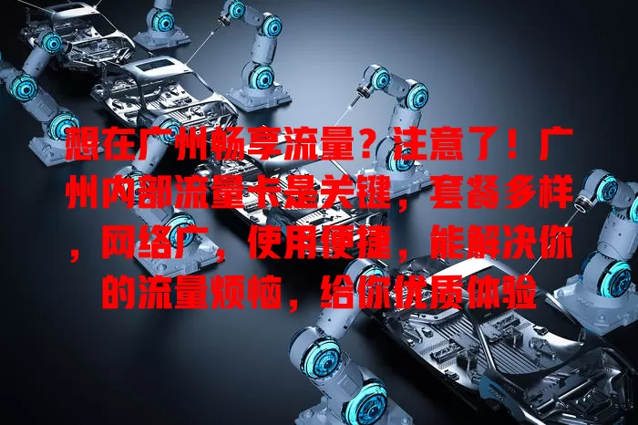 想在广州畅享流量？注意了！广州内部流量卡是关键，套餐多样，网络广，使用便捷，能解决你的流量烦恼，给你优质体验