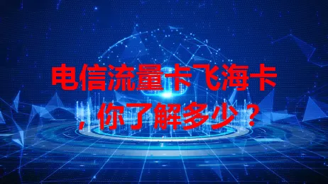 电信流量卡飞海卡，你了解多少？