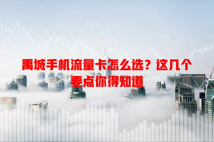 禹城手机流量卡怎么选？这几个要点你得知道