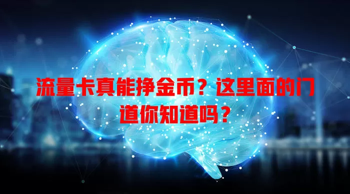 流量卡真能挣金币？这里面的门道你知道吗？