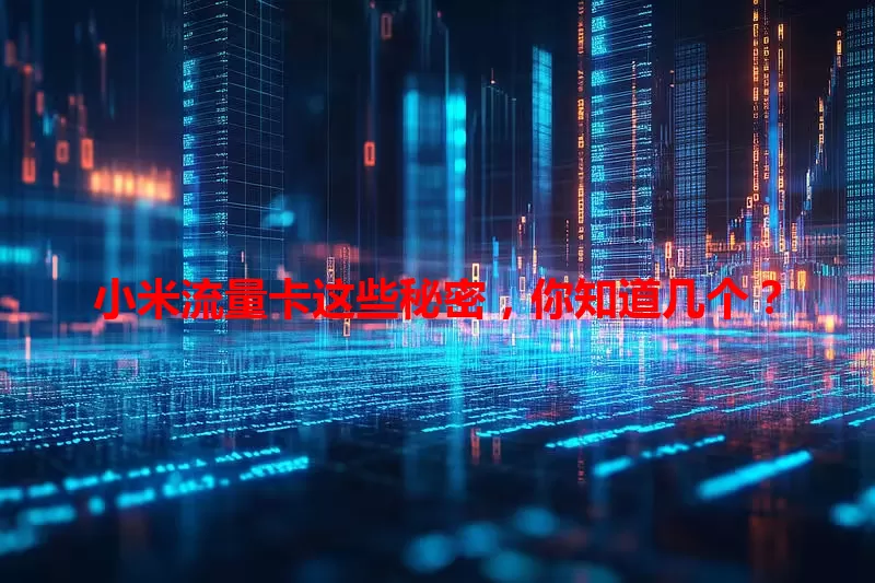 小米流量卡这些秘密，你知道几个？