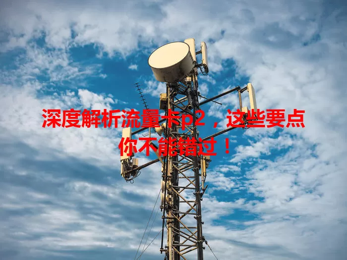 深度解析流量卡p2，这些要点你不能错过！