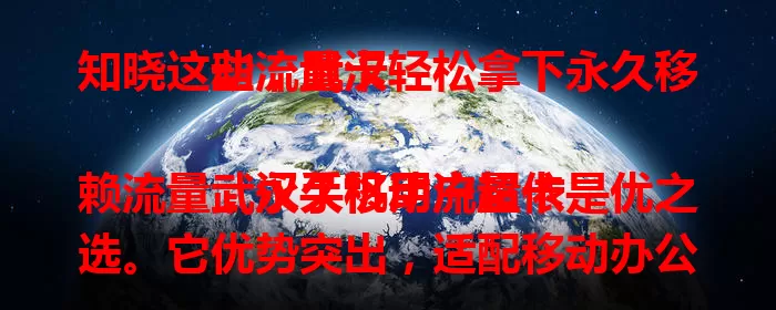 知晓这些，武汉轻松拿下永久移动流量卡

武汉手机用户超依赖流量，永久移动流量卡是优之选。它优势突出，适配移动办公与娱乐。复杂网络环境能适应，套餐多样费用合理，为武汉用户带来便捷高效经济的网络体验。