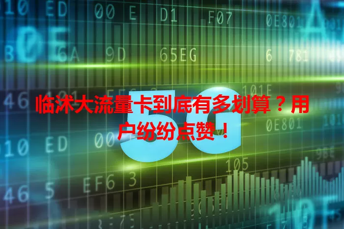 临沭大流量卡到底有多划算？用户纷纷点赞！