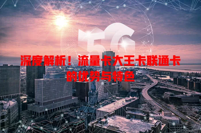 深度解析！流量卡大王卡联通卡的优势与特色