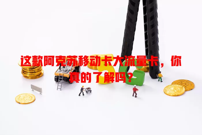 这款阿克苏移动卡大流量卡,你真的了解吗?