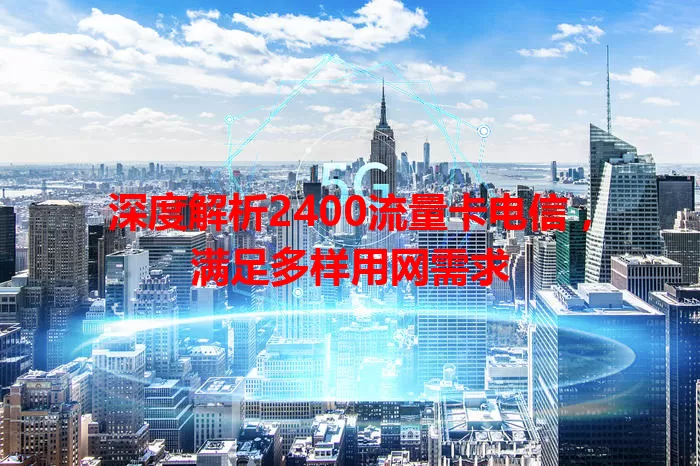 深度解析2400流量卡电信，满足多样用网需求