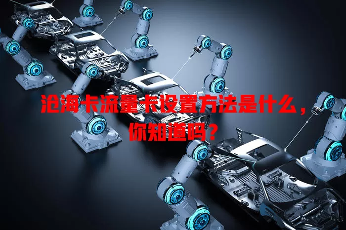 沧海卡流量卡设置方法是什么，你知道吗？