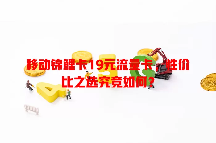 移动锦鲤卡19元流量卡，性价比之选究竟如何？