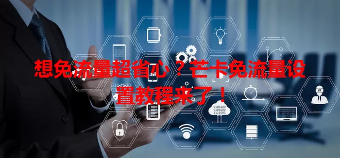 想免流量超省心？芒卡免流量设置教程来了！