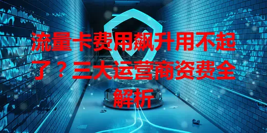 流量卡费用飙升用不起了？三大运营商资费全解析