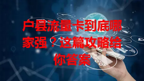 户县流量卡到底哪家强？这篇攻略给你答案