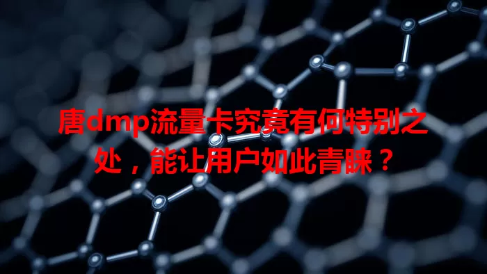 唐dmp流量卡究竟有何特别之处，能让用户如此青睐？