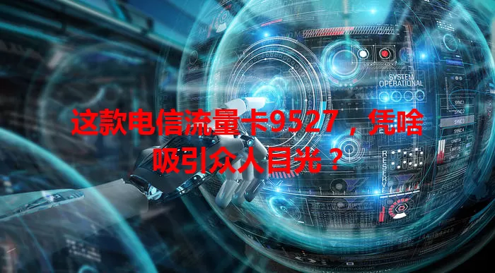 这款电信流量卡9527，凭啥吸引众人目光？