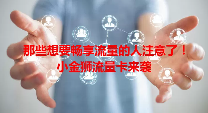 那些想要畅享流量的人注意了！小金狮流量卡来袭
