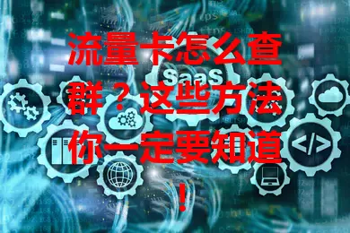 流量卡怎么查群？这些方法你一定要知道！