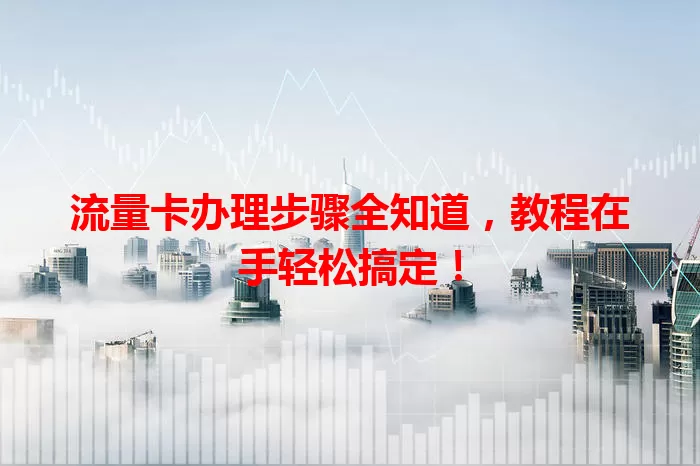 流量卡办理步骤全知道，教程在手轻松搞定！