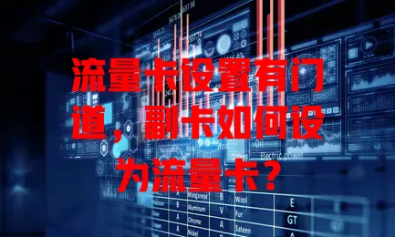 流量卡设置有门道，副卡如何设为流量卡？