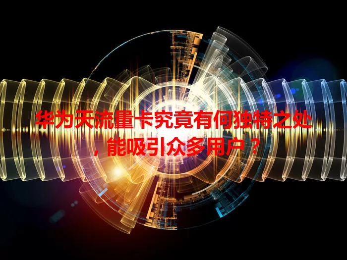 华为天流量卡究竟有何独特之处，能吸引众多用户？