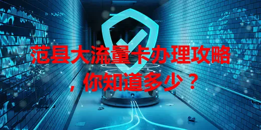 范县大流量卡办理攻略，你知道多少？