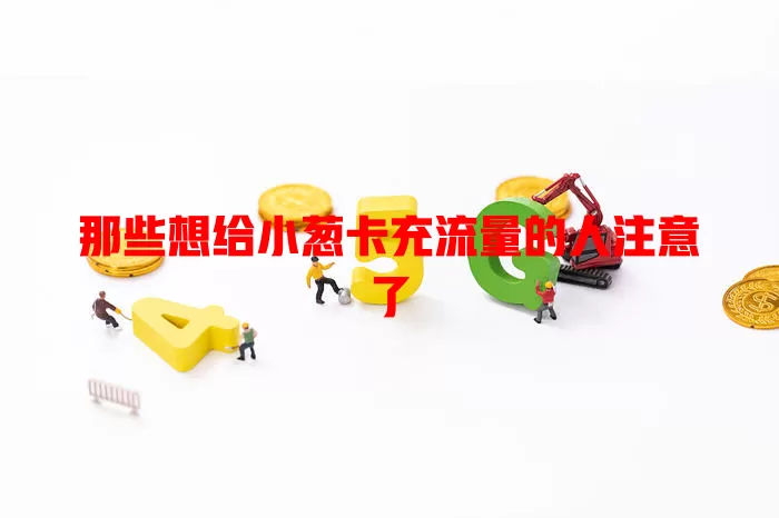 那些想给小葱卡充流量的人注意了