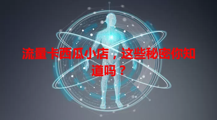 流量卡西瓜小店，这些秘密你知道吗？