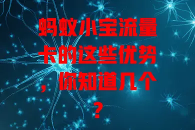 蚂蚁小宝流量卡的这些优势，你知道几个？