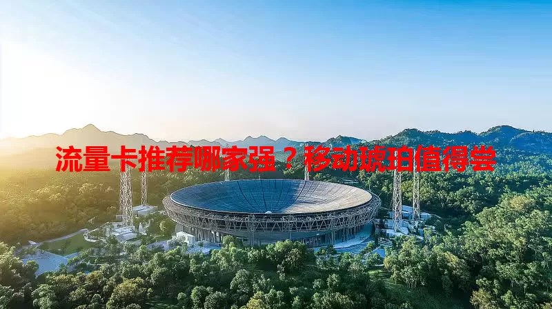 流量卡推荐哪家强？移动琥珀值得尝