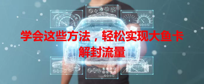 学会这些方法，轻松实现大鱼卡解封流量