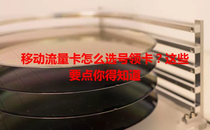 移动流量卡怎么选号领卡？这些要点你得知道