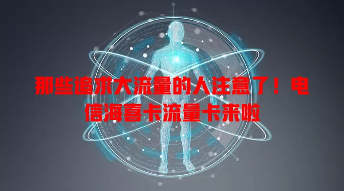 那些追求大流量的人注意了！电信海喜卡流量卡来啦