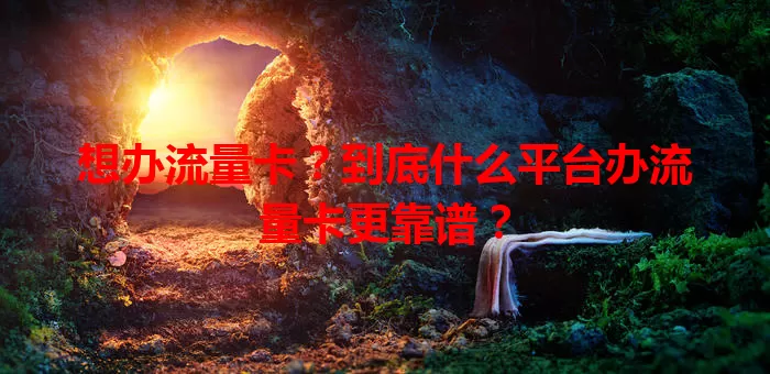 想办流量卡？到底什么平台办流量卡更靠谱？