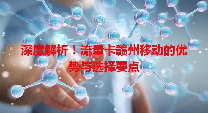 深度解析!流量卡赣州移动的优势与选择要点