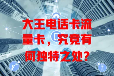 大王电话卡流量卡，究竟有何独特之处？