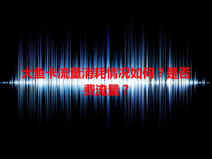 大鱼卡流量消耗情况如何？是否费流量？