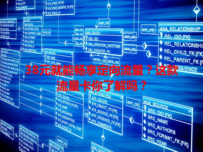 38元就能畅享定向流量？这款流量卡你了解吗？