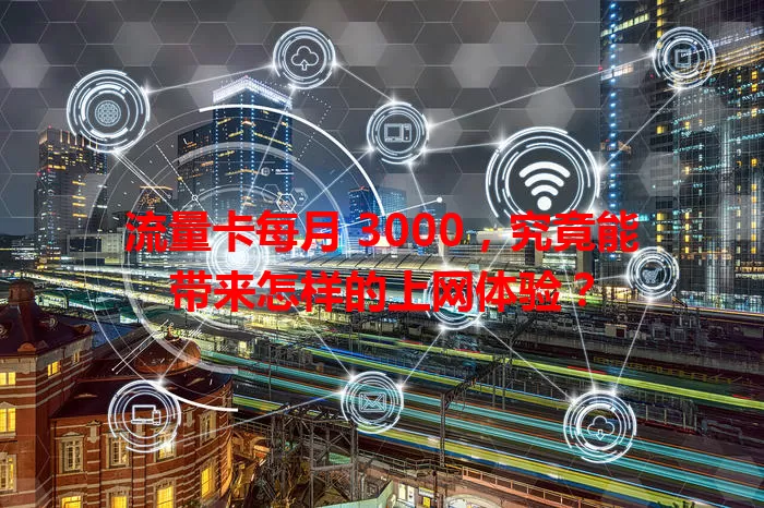 流量卡每月 3000，究竟能带来怎样的上网体验？