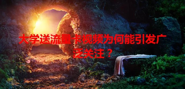 大学送流量卡视频为何能引发广泛关注？