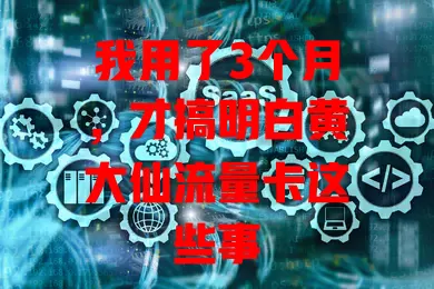 我用了3个月,才搞明白黄大仙流量卡这些事