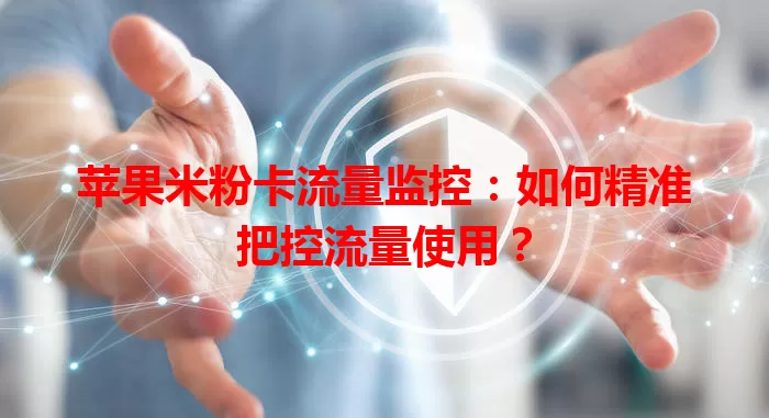 苹果米粉卡流量监控：如何精准把控流量使用？