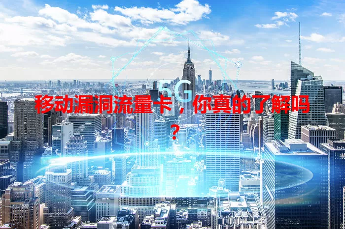 移动漏洞流量卡，你真的了解吗？