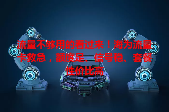 流量不够用的看过来！海为流量卡救急，额度足、信号稳、套餐性价比高
