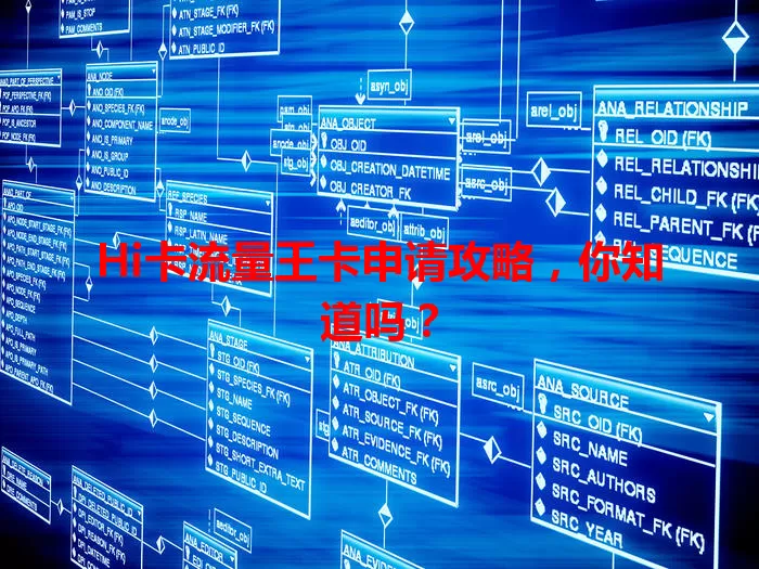 Hi卡流量王卡申请攻略，你知道吗？