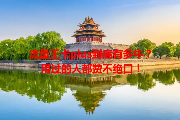 流量王卡plus到底有多牛？用过的人都赞不绝口！