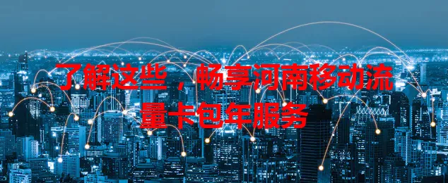 了解这些，畅享河南移动流量卡包年服务