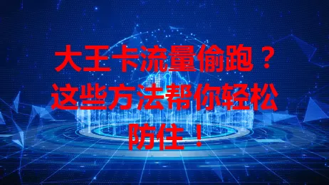 大王卡流量偷跑？这些方法帮你轻松防住！