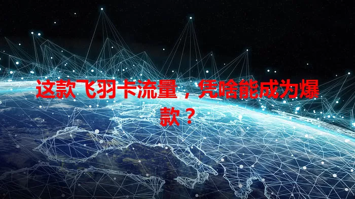 这款飞羽卡流量，凭啥能成为爆款？