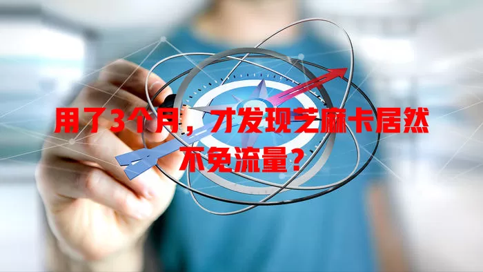 用了3个月，才发现芝麻卡居然不免流量？