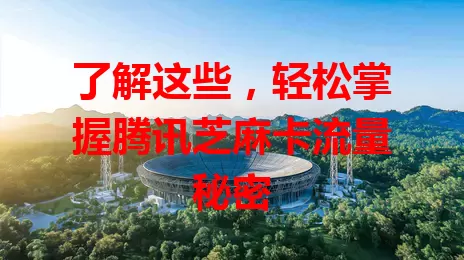 了解这些，轻松掌握腾讯芝麻卡流量秘密