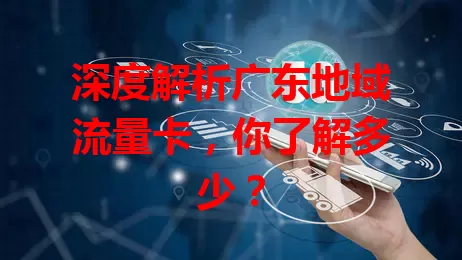 深度解析广东地域流量卡，你了解多少？